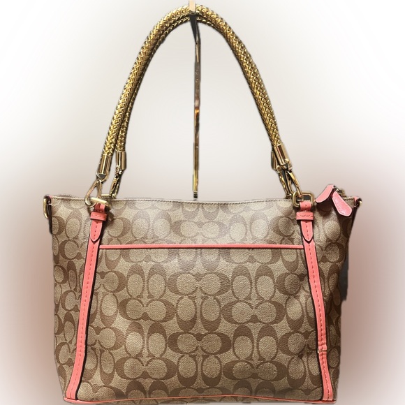 Vintage coach Signature Peyton East West Carryall Bag. - Picture 2 of 14